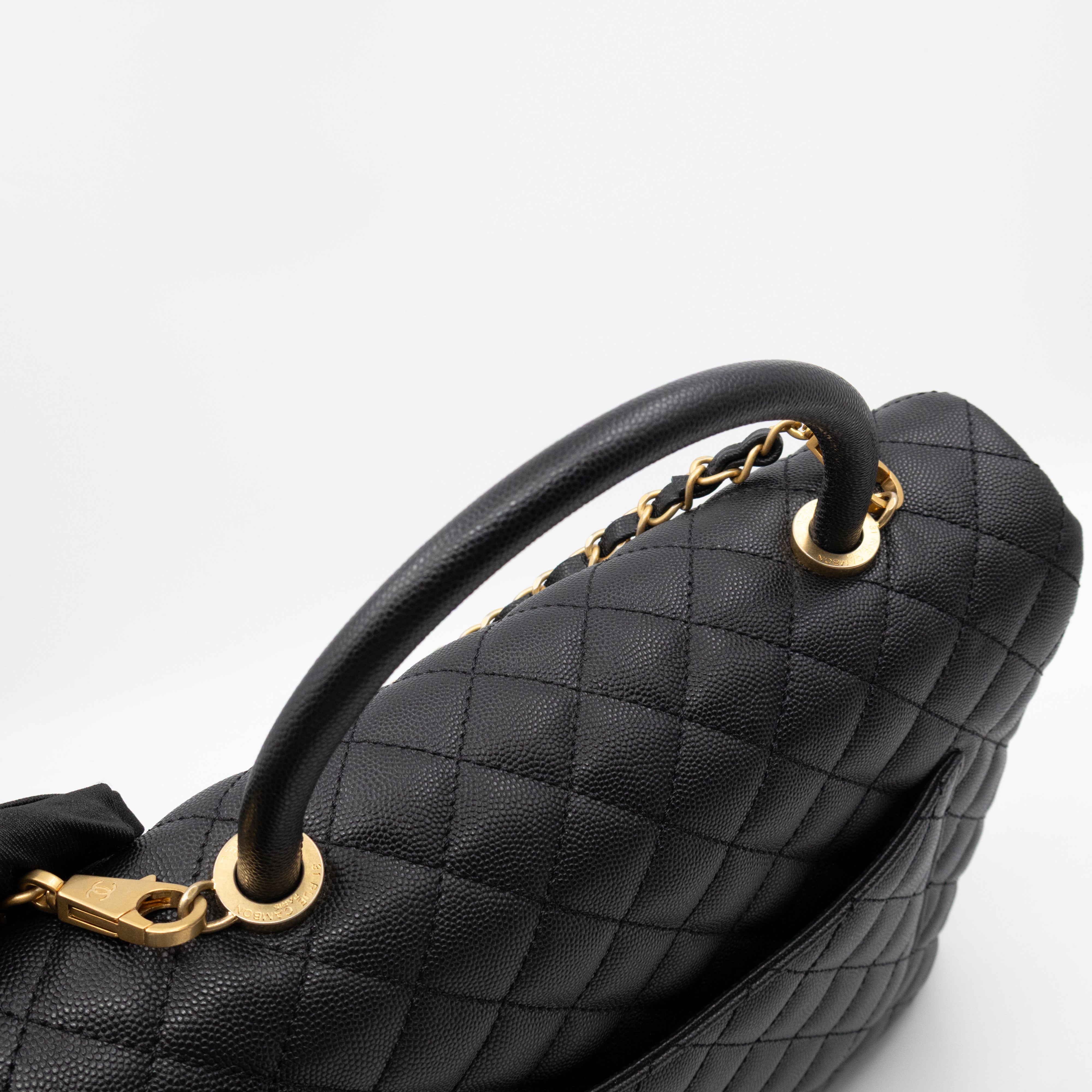 Coco Handle Large Black Caviar