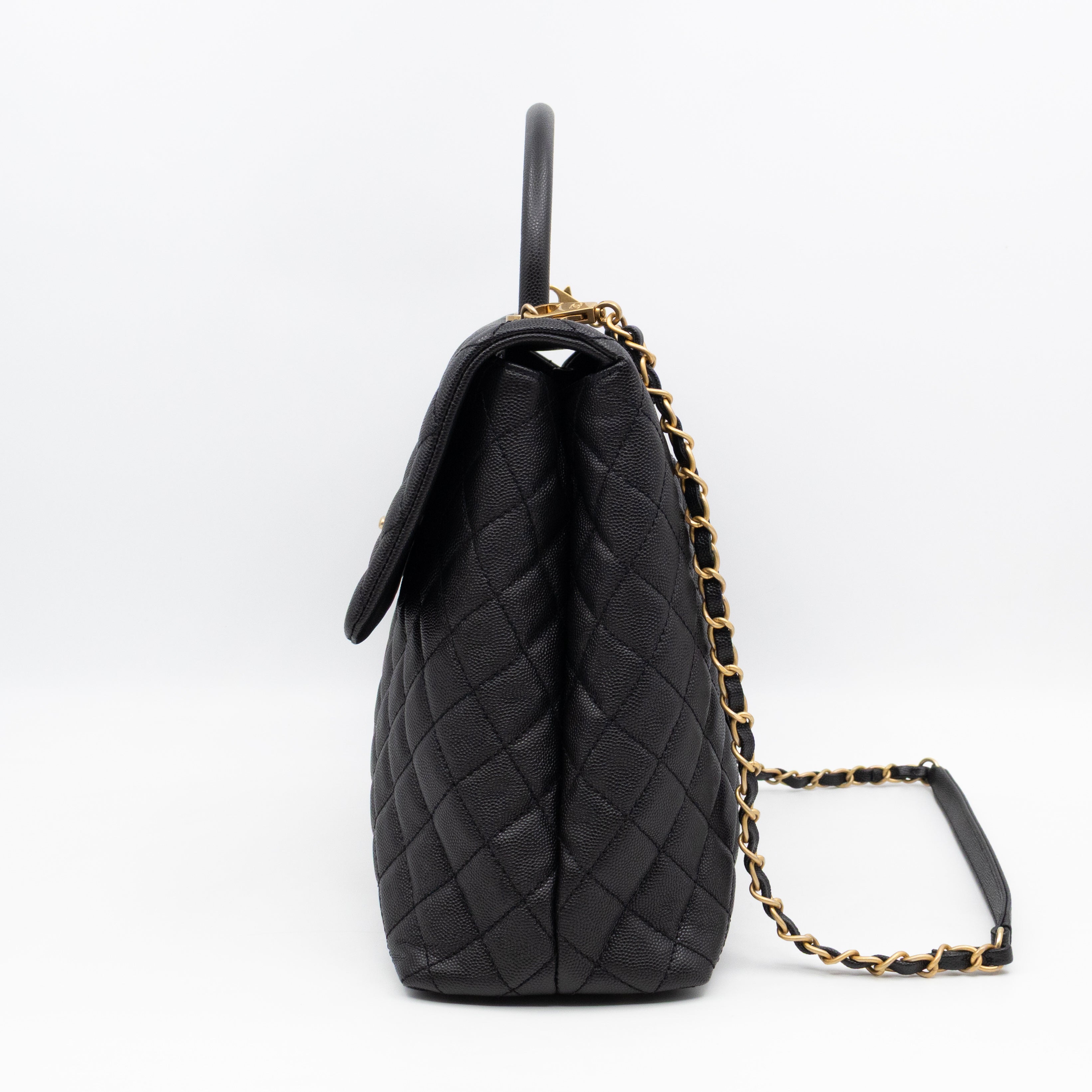 Coco Handle Large Black Caviar