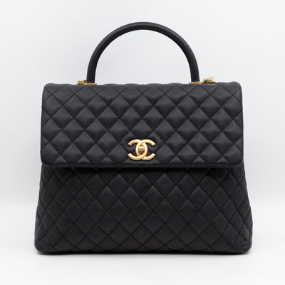 Coco Handle Large Black Caviar