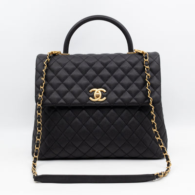 Coco Handle Large Black Caviar