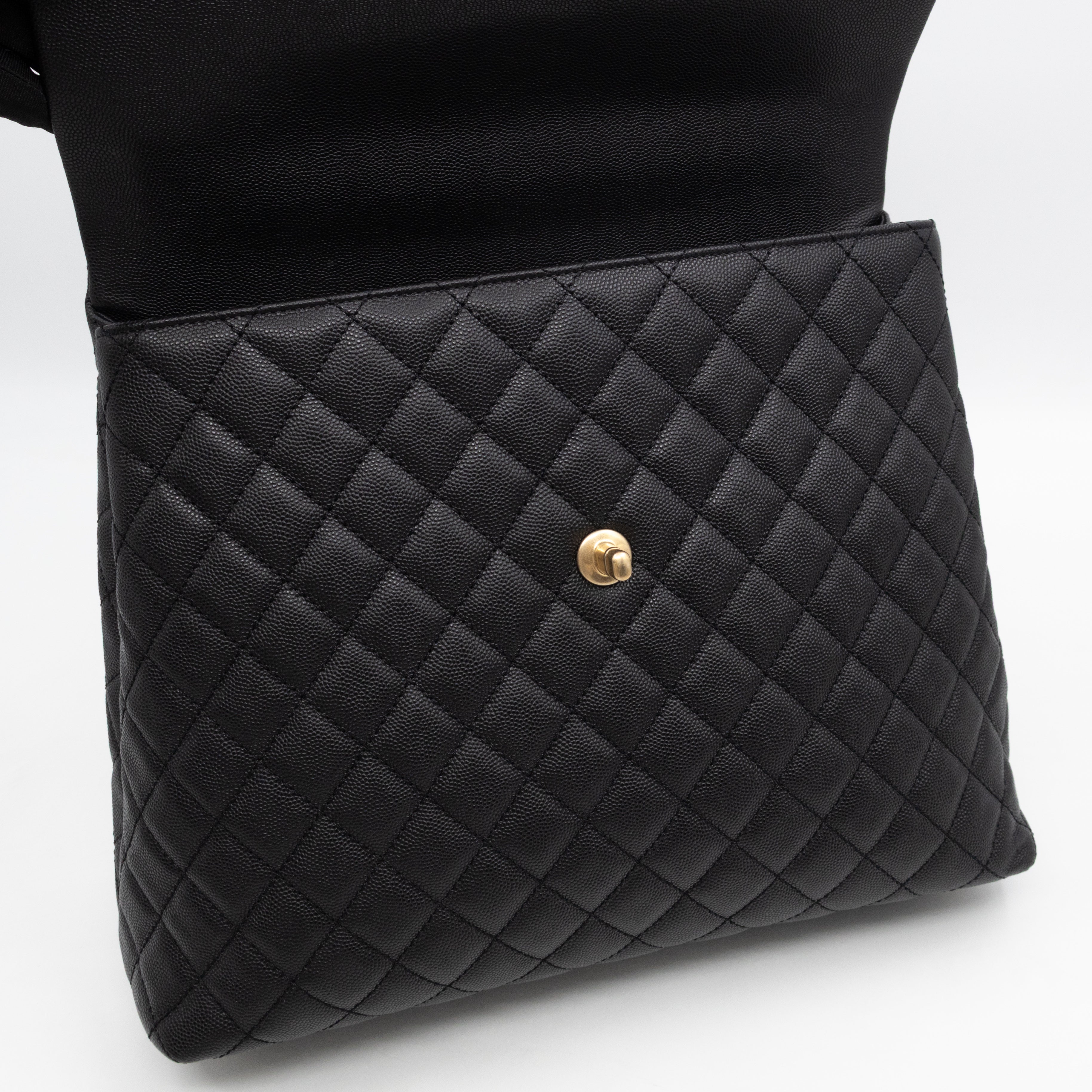 Coco Handle Large Black Caviar