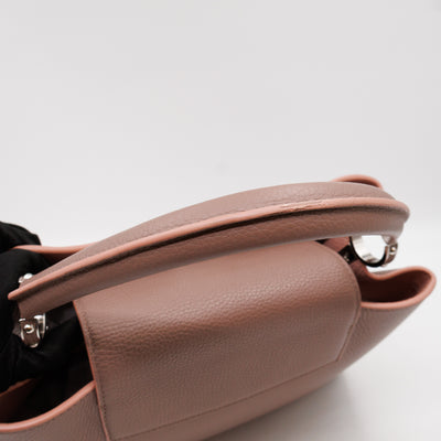 Capucines MM Taupe & Rose Taurillon Leather