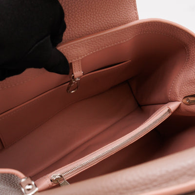 Capucines MM Taupe & Rose Taurillon Leather