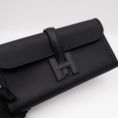 Jige Elan 29 Clutch Black Swift Leather