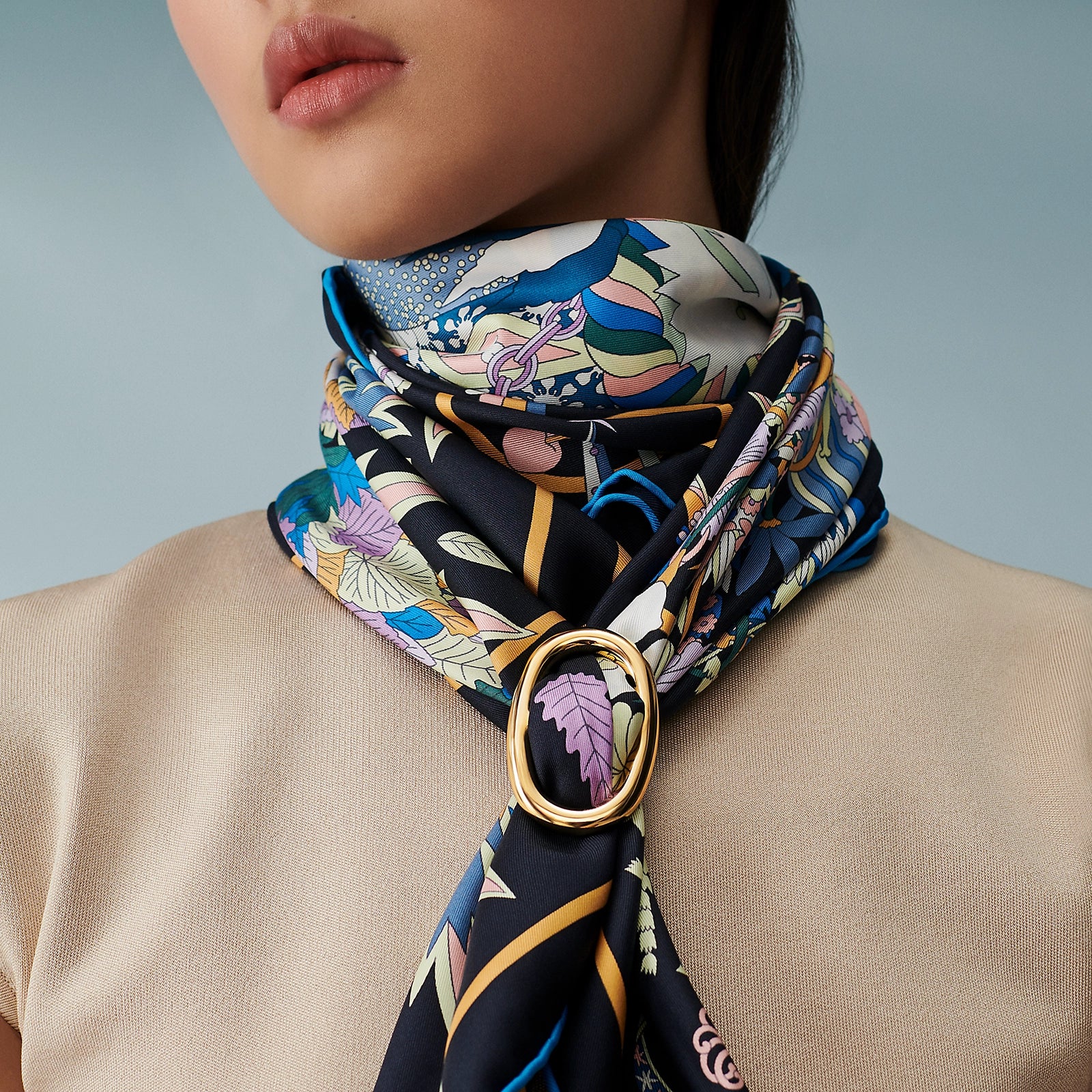 Chaine d'Ancre Scarf 90 Ring Palladium