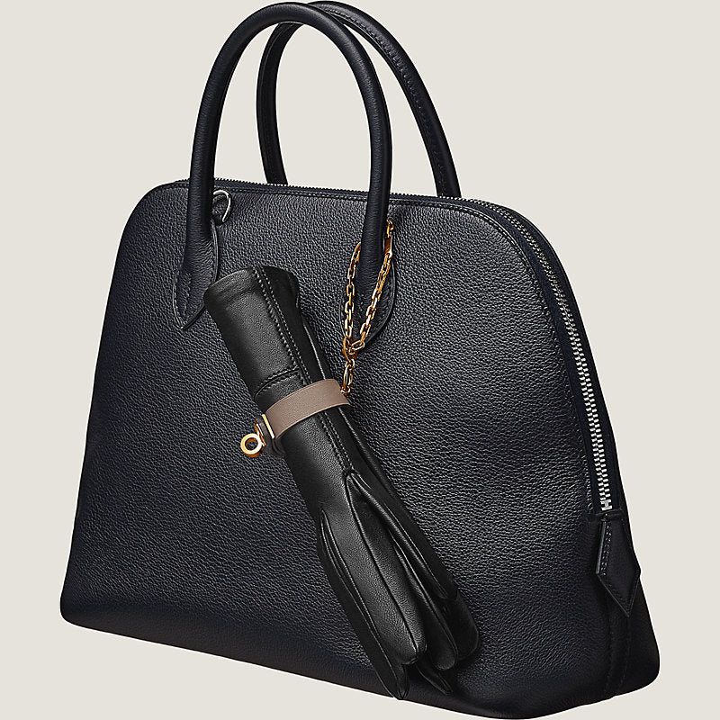 Kelly Glove Clip Black Leather Gold