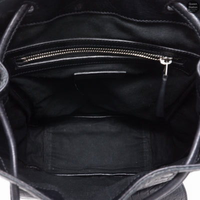 Small Festival Backpack Black Leather