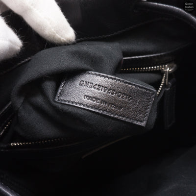 Small Festival Backpack Black Leather