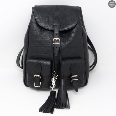 Small Festival Backpack Black Leather