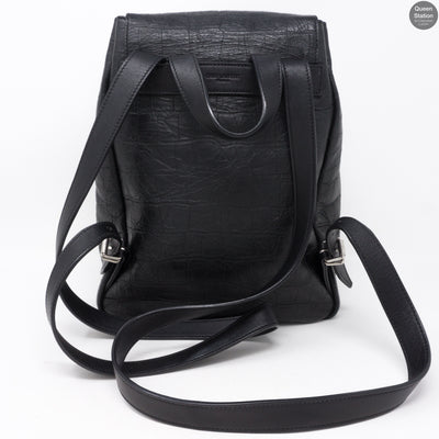 Small Festival Backpack Black Leather