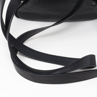 Small Festival Backpack Black Leather