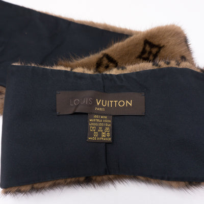 Monogram Mink Scarf Muffler