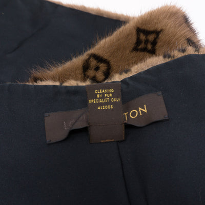 Monogram Mink Scarf Muffler