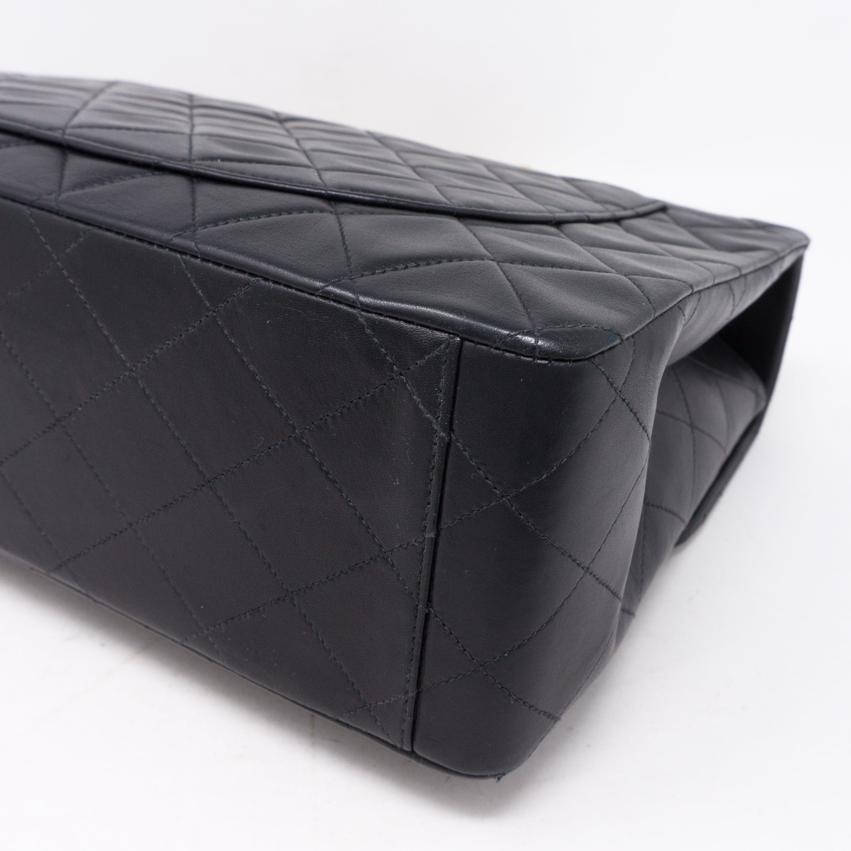 Vintage Black Jumbo XL Flap Bag