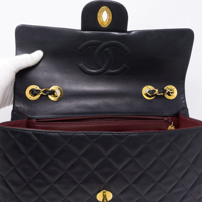 Vintage Black Jumbo XL Flap Bag