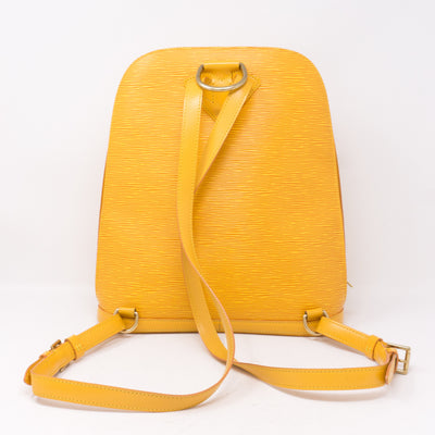 Gobelines Backpack Yellow Epi Leather