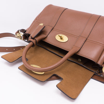 Small Bayswater Satchel Brown Leather