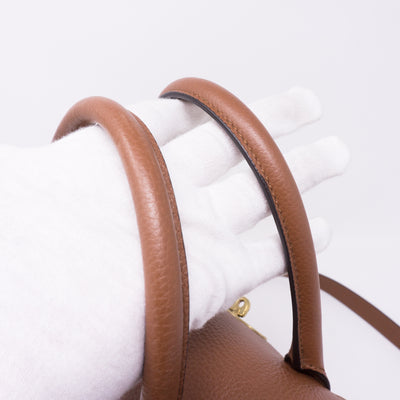 Small Bayswater Satchel Brown Leather