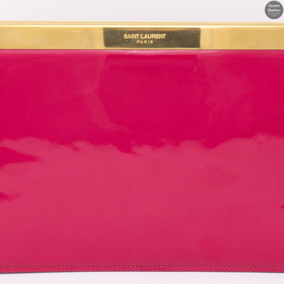 Lutetia Clutch Patent Leather Pink