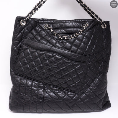 Jumbo XL 10A Quilted Leather Tote Bag