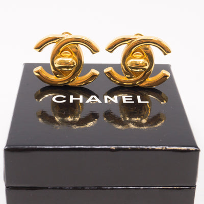CC Turn Lock Earrings