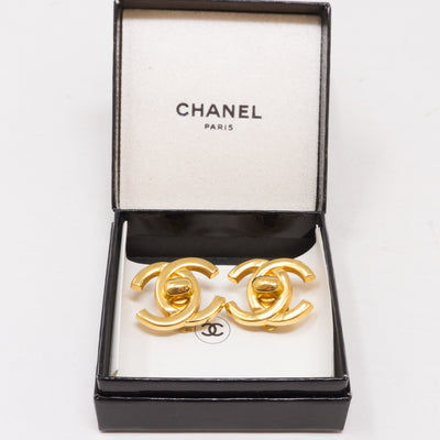 CC Turn Lock Earrings