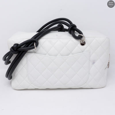 Cambon Bowler Quilted Leather White