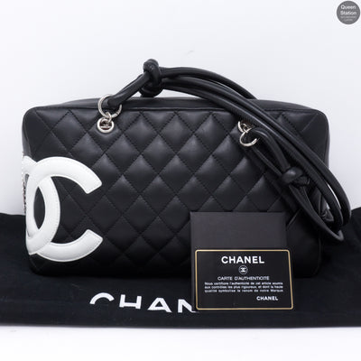 Cambon Bowler Quilted Leather Black