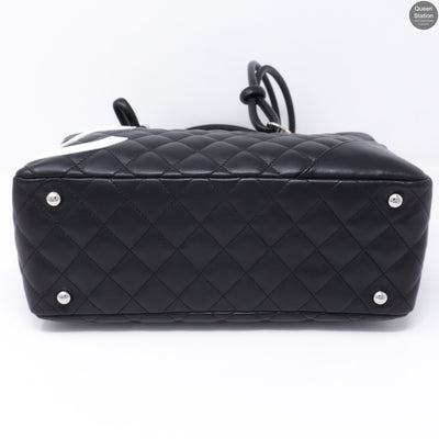 Cambon Bowler Quilted Leather Black