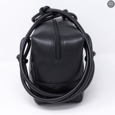 Cambon Bowler Quilted Leather Black