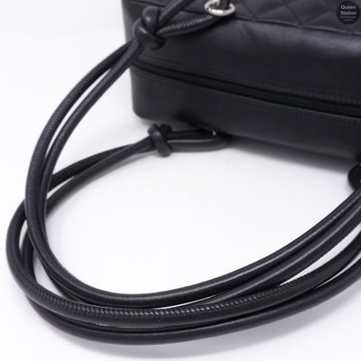 Cambon Bowler Quilted Leather Black