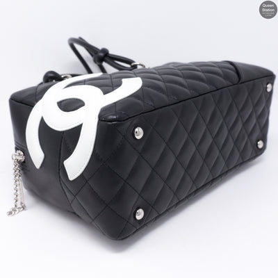 Cambon Bowler Quilted Leather Black