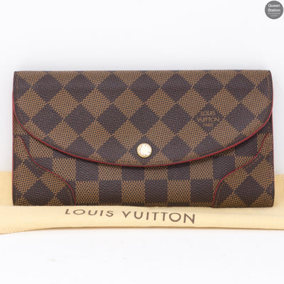 Caissa Wallet Damier Ebene Red