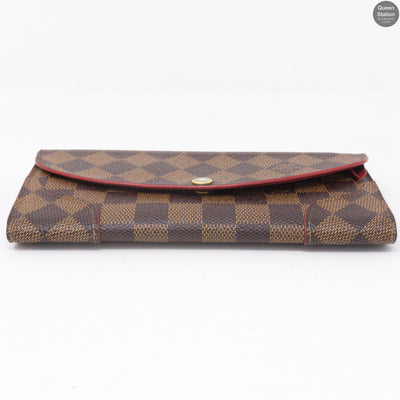 Caissa Wallet Damier Ebene Red