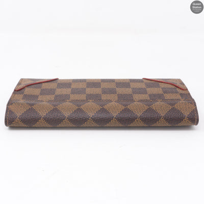 Caissa Wallet Damier Ebene Red