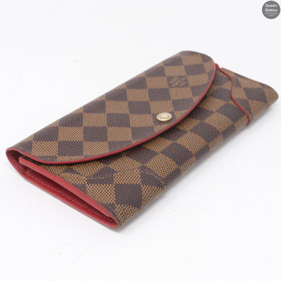 Caissa Wallet Damier Ebene Red