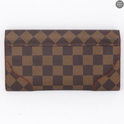 Caissa Wallet Damier Ebene Red