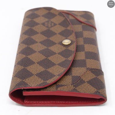 Caissa Wallet Damier Ebene Red