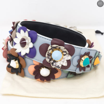 Strap You Flowers Leather Shoulder Strap