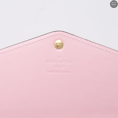 Sarah Wallet Vernis Rose Ballerine