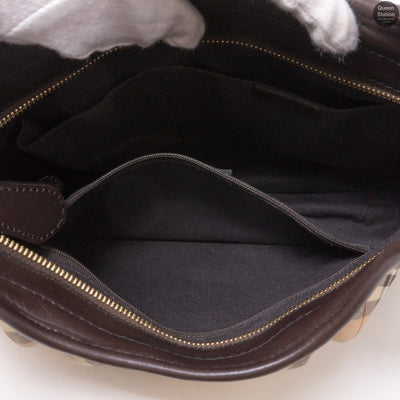 Haymarket Check Hobo Bag