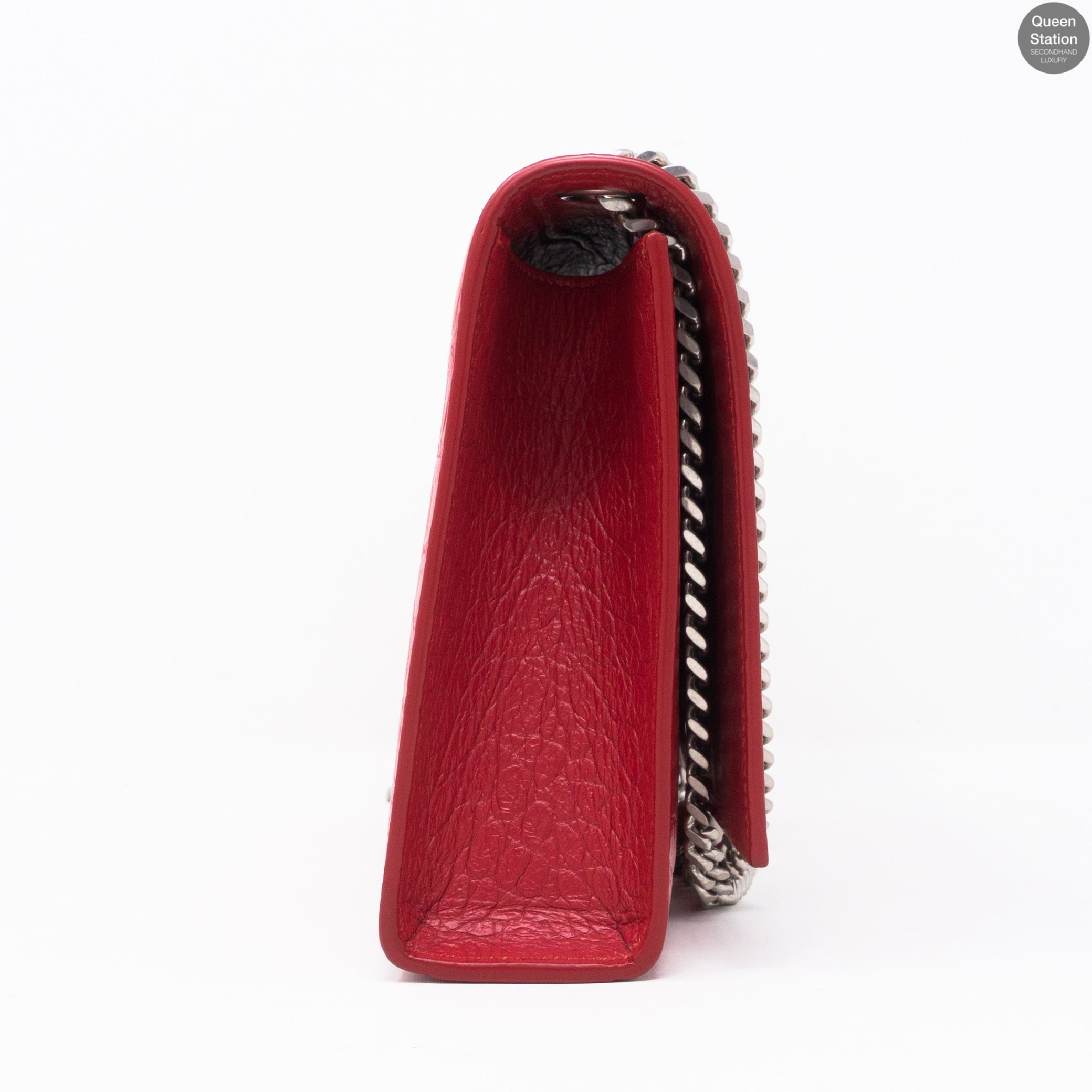 Kate Medium Tassel Crocodile Embossed Leather
