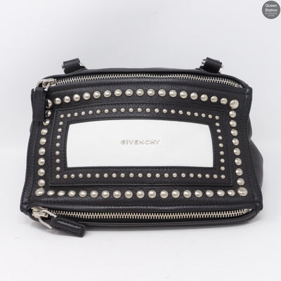 Pandora Studded Black & White Leather