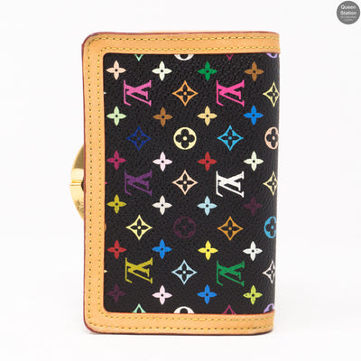 French Purse Wallet Multicolore Black