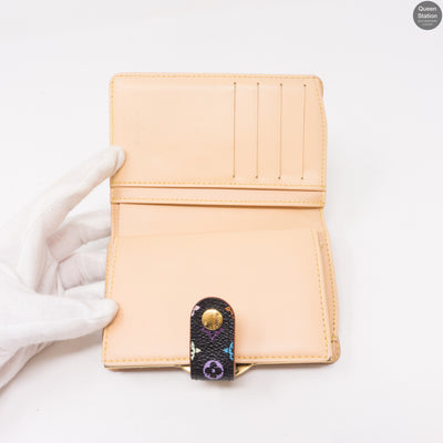 French Purse Wallet Multicolore Black