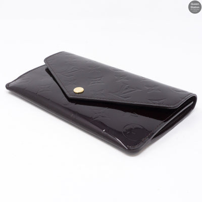 Jeanne Wallet Vernis Amarante
