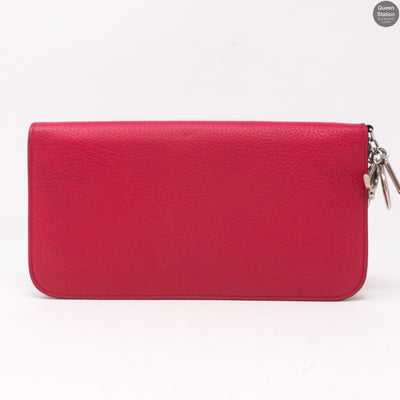 Diorissimo Zip Around Wallet Pink Leather