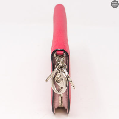 Diorissimo Zip Around Wallet Pink Leather