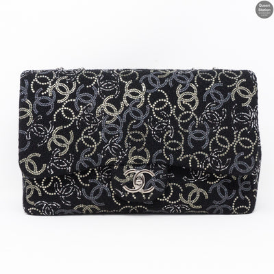 Paris Shanghai Jumbo Strass Flap Bag