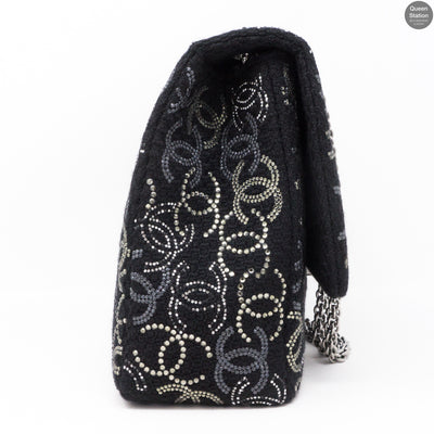 Paris Shanghai Jumbo Strass Flap Bag
